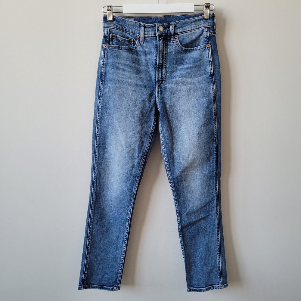 GAP Women's Vintage Slim Fit High Rise Blue Jeans Size 6 Long